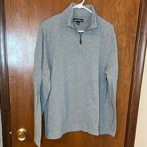 Men's Gray J. Crew Mercantile Quarter Zip | Size Large | Like New